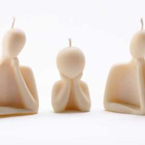 Bougie famille pensive