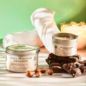 Bougie de massage naturelle : délice de cacao