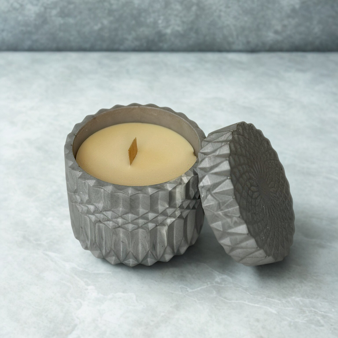 Diamant en pot bougie parfumée à la citronnelle