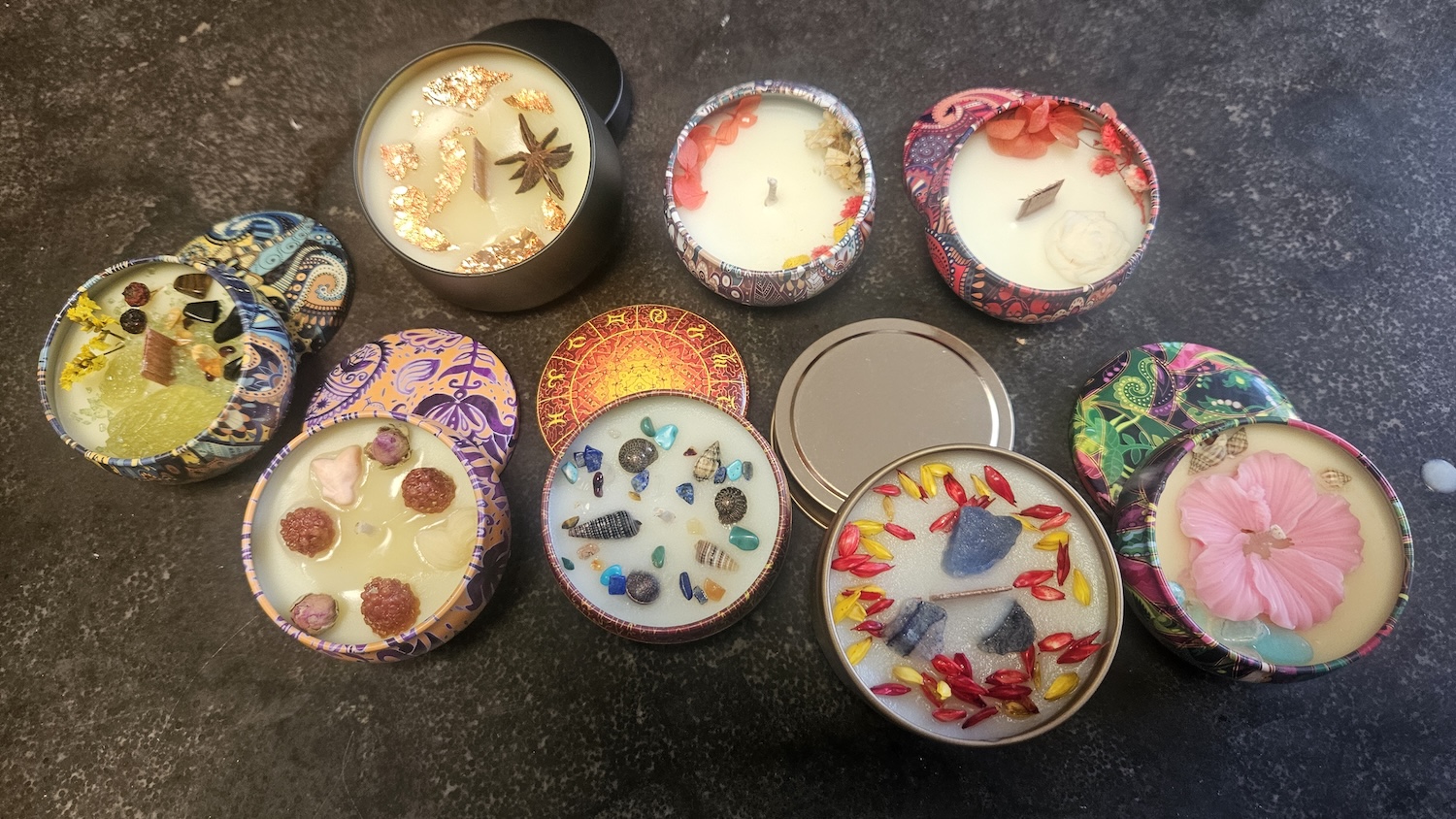 Apéritif bougies coulées GD Sens